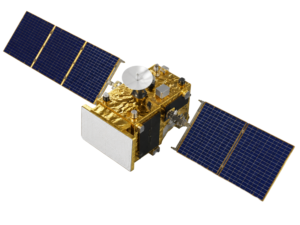 SEKER satellite in low Earth orbit